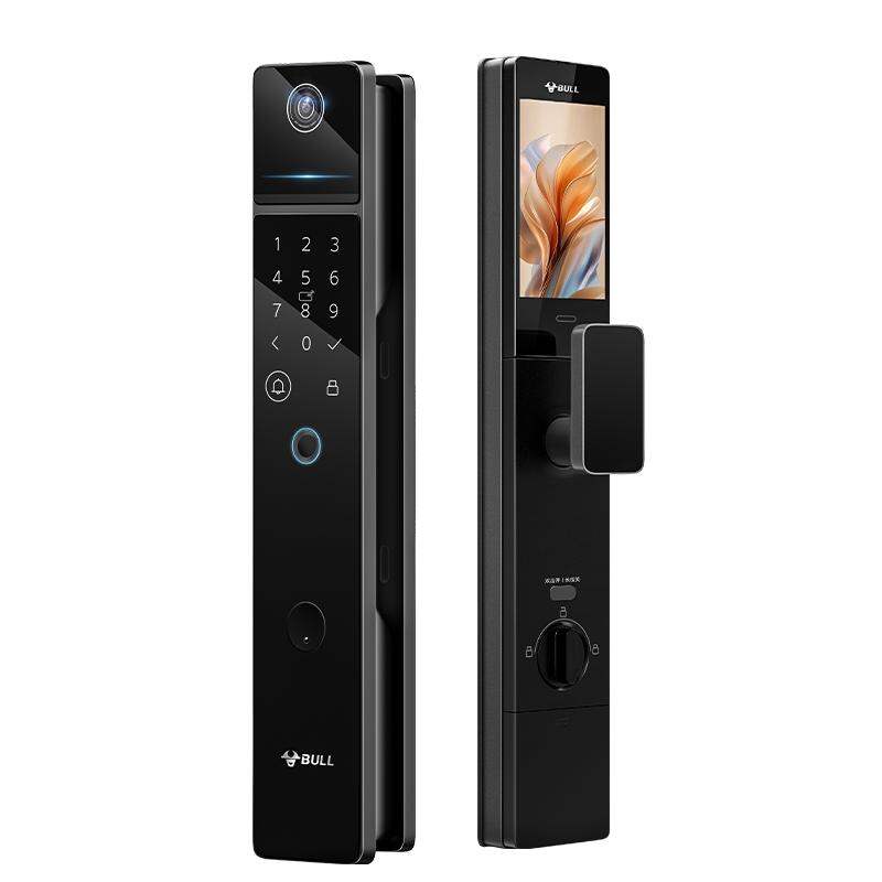 Bull | Smart Lock with Face Recognition, Password, Fingerprint, and Magnetic Card for Home Security ราคา 12,757 บาท*ส่งฟรี
