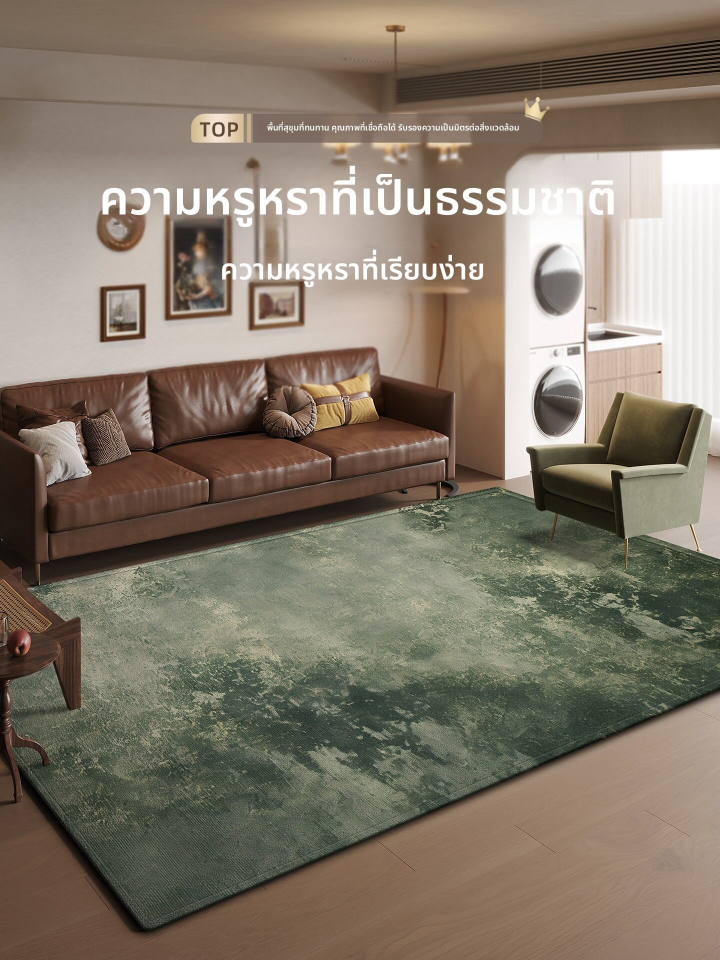 OULAISEN | Stain Resistant Non-slip Rug for Home Use ราคา 8,989 บาท*ส่งฟรี