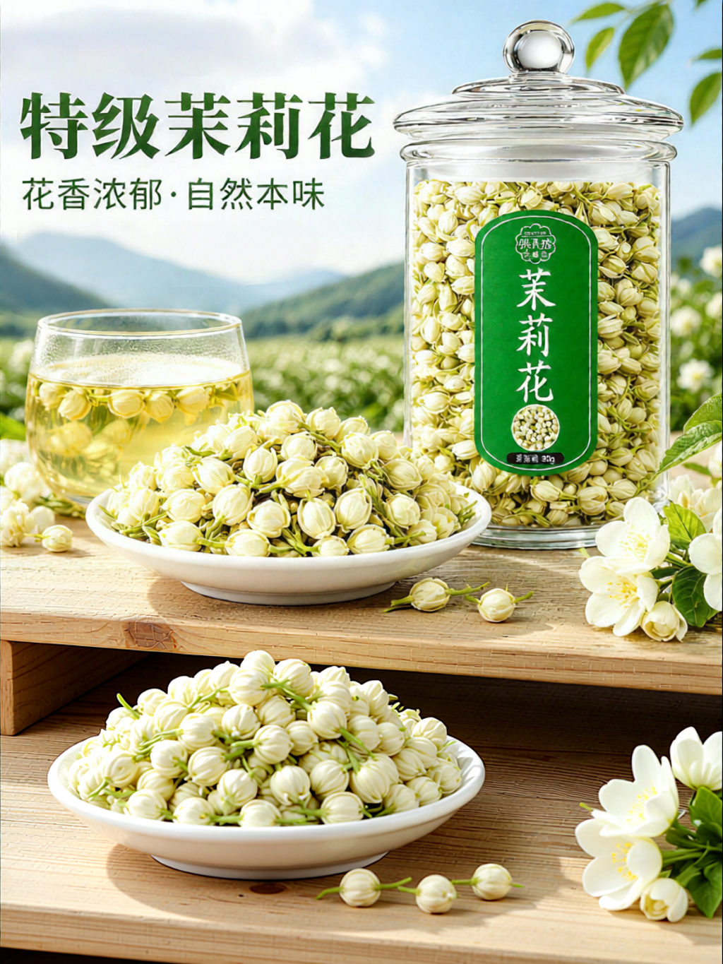 YINAIRENJIA | Guangxi Hengxian Special Grade Strong Aroma Jasmine Tea ราคา 588 บาท*ส่งฟรี