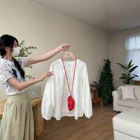 Loowmane | เสื้อแขนพองลายลูกไม้สไตล์เกาหลี