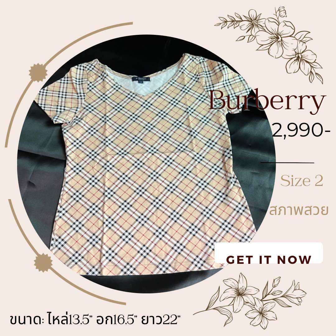 Burberry t shirt size clearance chart