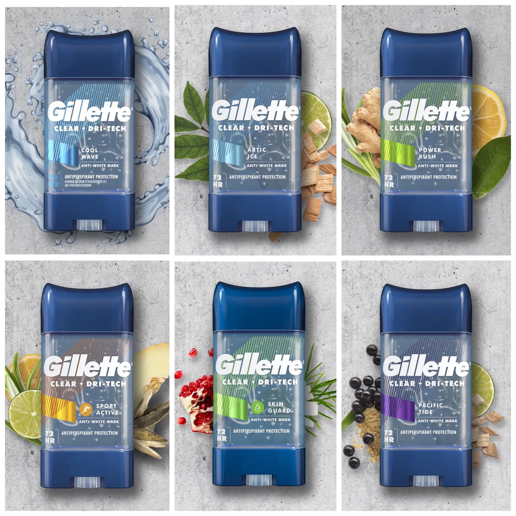 Gillette Clear Gel Men's Antiperspirant and Deodorant 3.8 oz(107g)