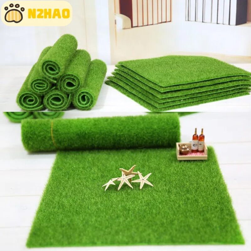 Green Artificial Grass 15 Cm. Artificial Turf Grass, Moss Carpet ราคา 18 บาท*ส่งฟรี