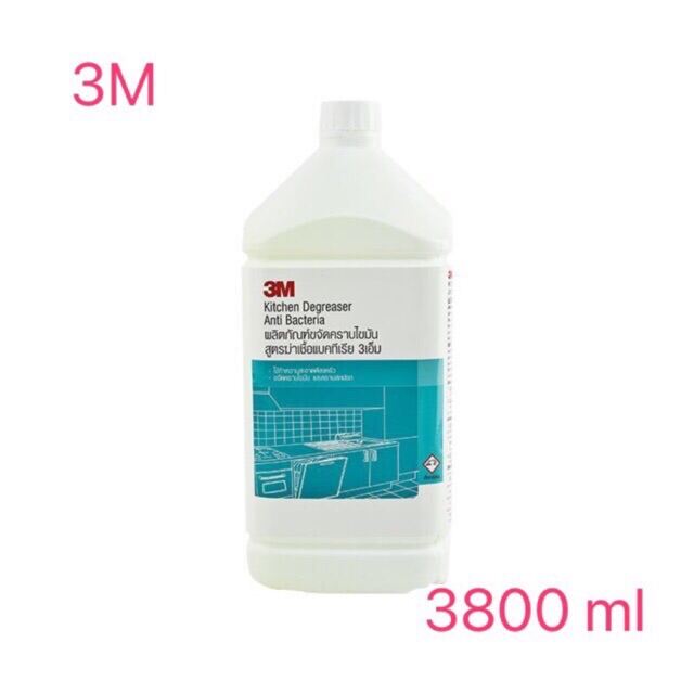 3M ขจัดคราบไขมัน สูตรฆ่าเชื้อแบคทีเรีย 3.8L