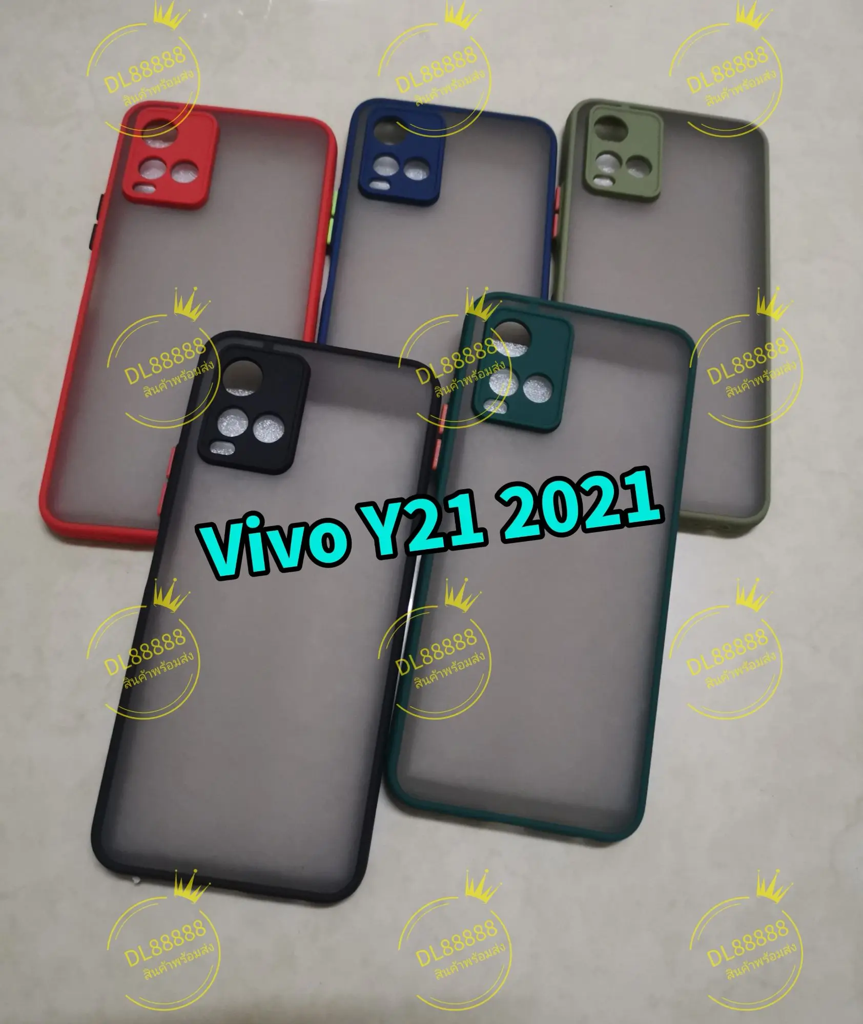 Y21 ✨พร้​อมส่งในไทย✨เคสขอบนิ่มหลังแข็งขุ่นคลุมกล้อง For Vivo Y21 2021 / Vivo Y21 / Vivo Y33s / Y33s