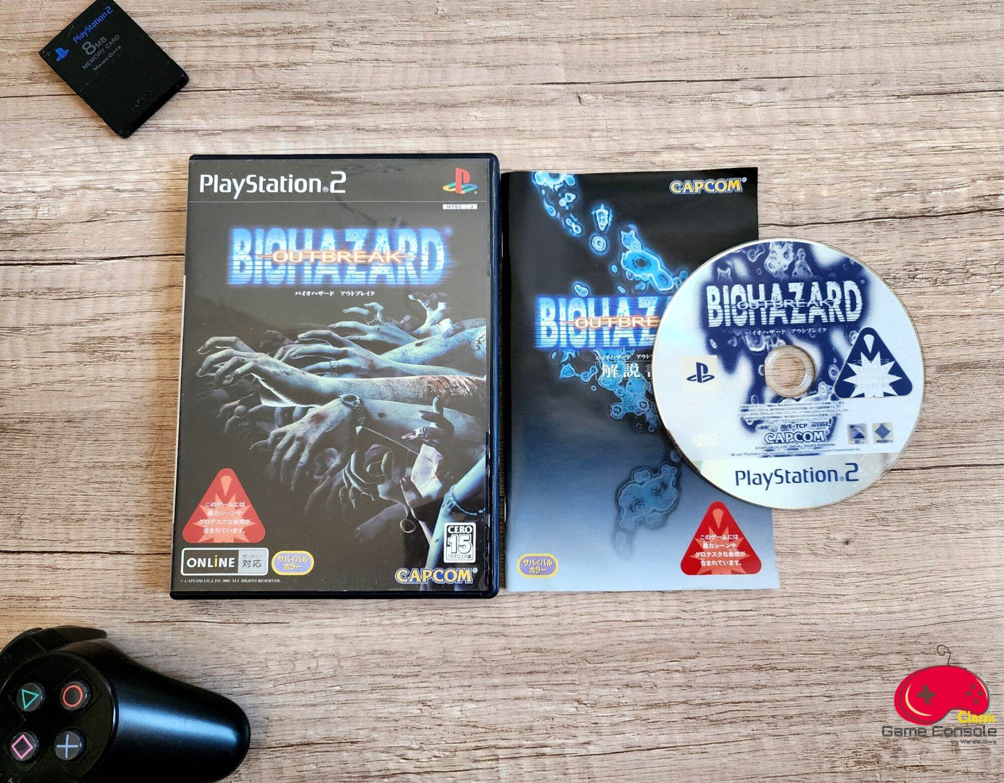 แผ่นเกมแท้ PS2 - BIO HAZARD OUTBREAK Zone Jp ราคา 460 บาท*ส่งฟรี