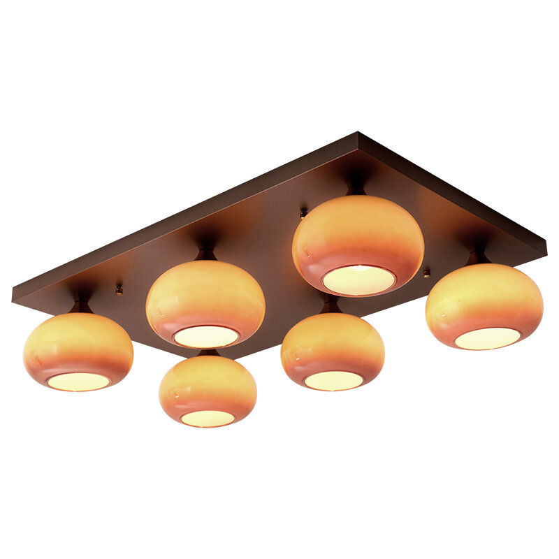 DGY | Eyes Protection Retro Caramel Glass Ceiling Light ราคา 2,251 บาท*ส่งฟรี