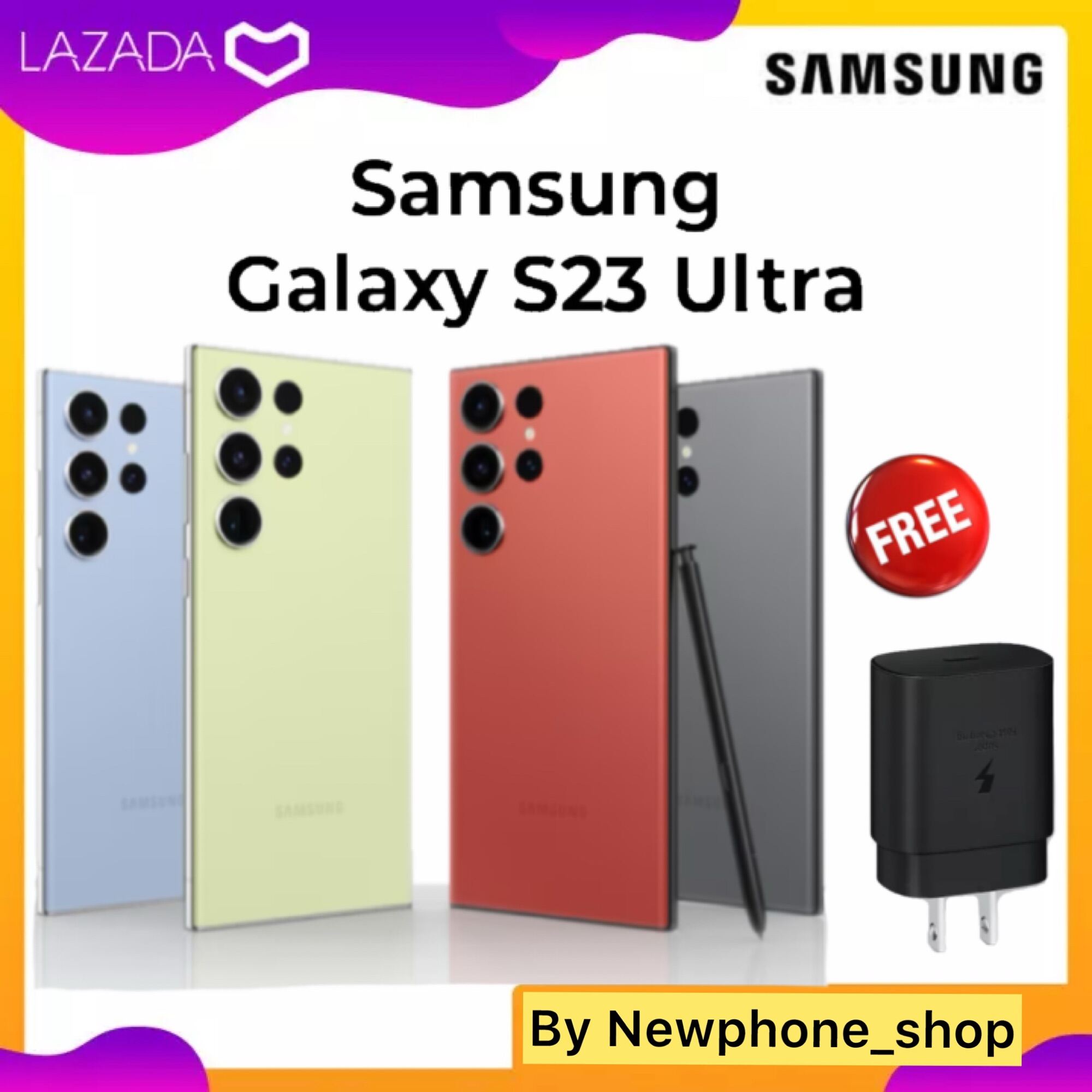 Galaxy S23 Ultra Limitad Colors (256gb/512gb) มือ1 ประกันศูนย์ ราคา 42,500 บาท*ส่งฟรี