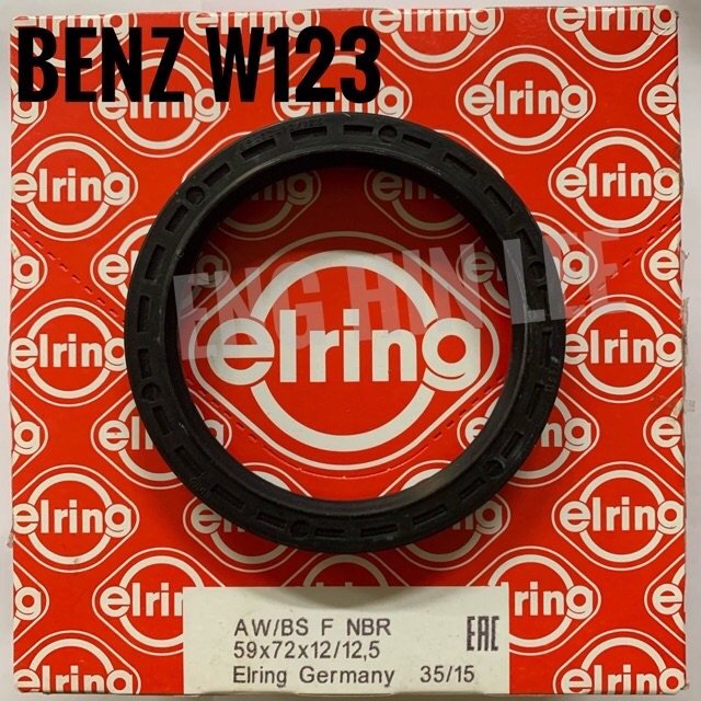 BENZ ซีลล้อหลัง (เล็ก) สำหรับรถเบนซ์ W123 (59x72x12/12,5) ยี่ห้อ Elring Germany