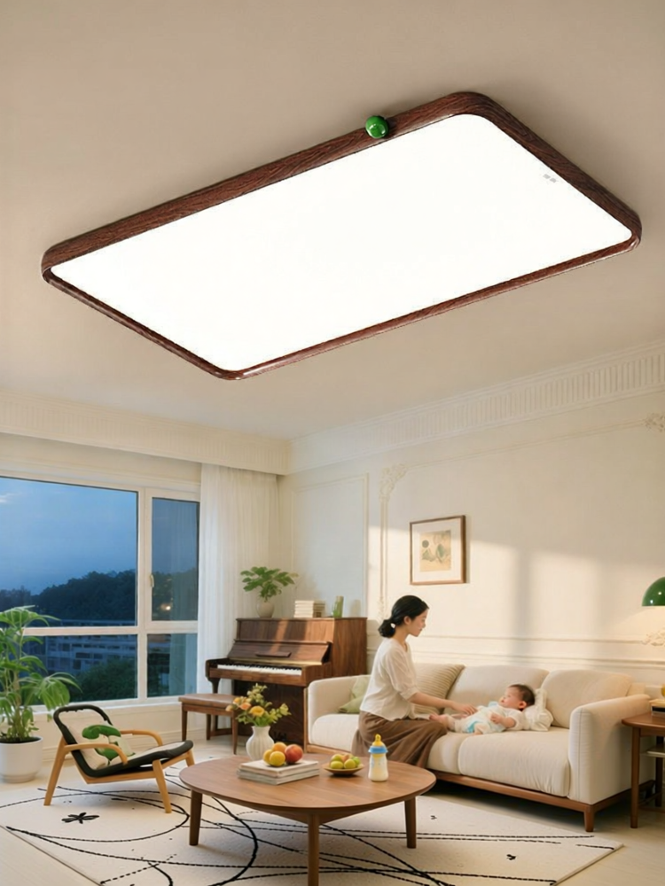 HUIPU ZHAOMING | Retro Walnut Modern Minimalist Ceiling Light ราคา 16,916 บาท*ส่งฟรี