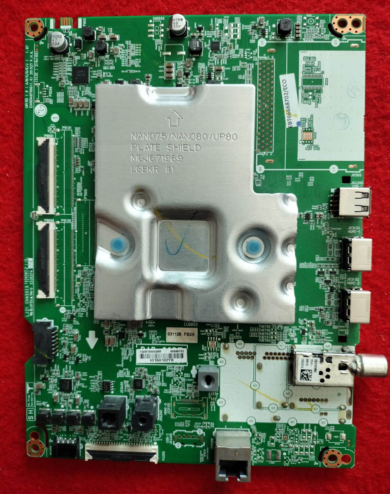 เมนบอร์ด ทีวี LG 43UP7700PTC พาร์ท EAX69487906 ของเเท้100% ถอดจอเเตก ราคา 1,680 บาท*ส่งฟรี
