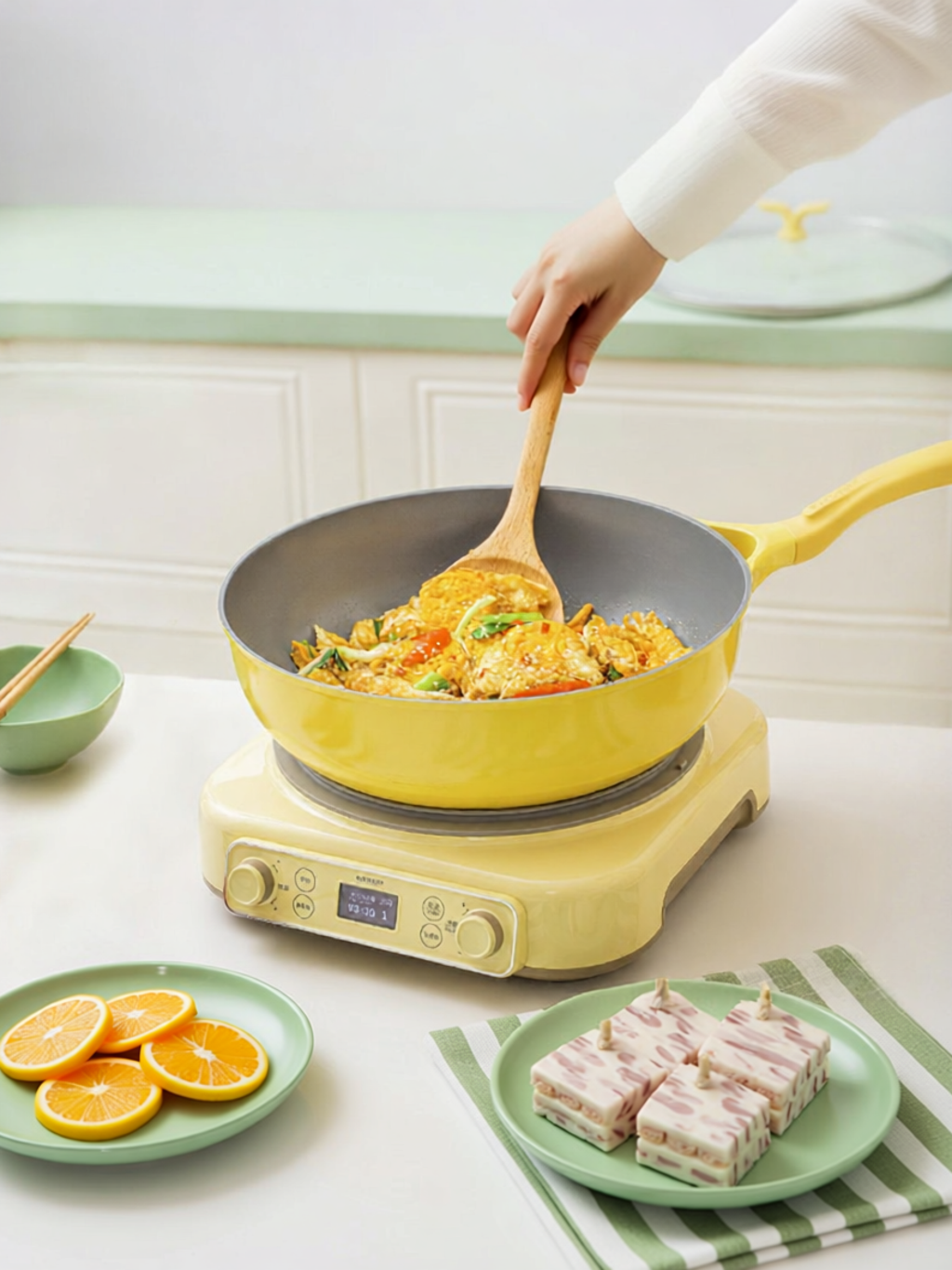 BUYDEEM | Non-stick Ceramic Cooking Wok Easy to Use ราคา 19,135 บาท*ส่งฟรี