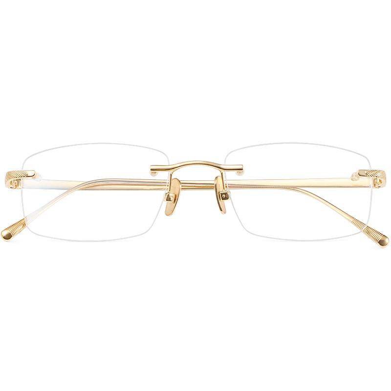 RIGO | Custom 18K Gold Frameless Business Myopia Glasses ราคา 173,357 บาท*ส่งฟรี