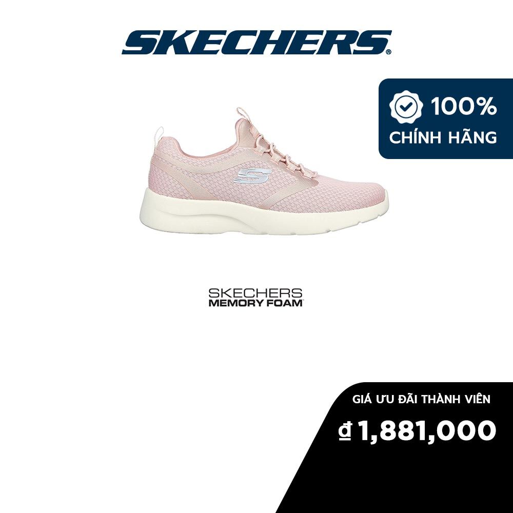Skechers nữ giày thể thao xỏ chân giặt máy được, tập gym, đi học, đi làm sport dynamight 2.0 memory foam - 149693-ros
