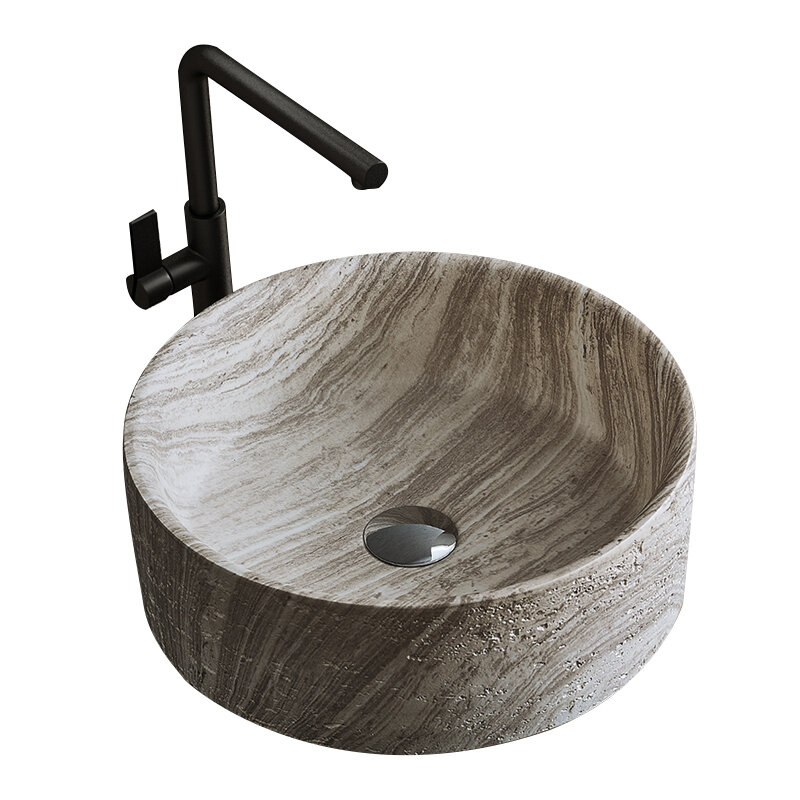 QINYO | Elegant Round Stone Basin ราคา 5,857 บาท*ส่งฟรี