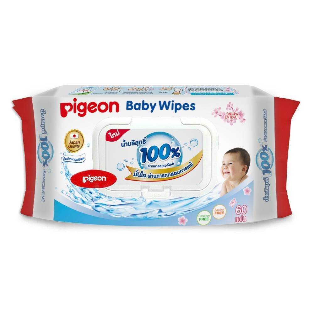 pigeon Baby Wipes น้ำบริสุทธิ์