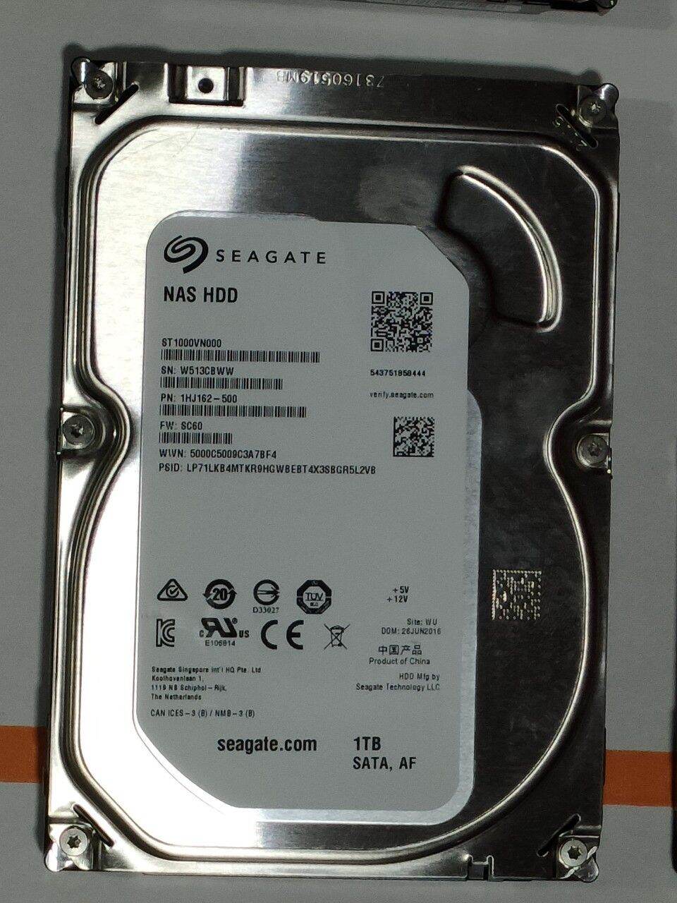 HDD (ฮาร์ดดิส) SEAGATE NAS 1TB ขนาด 3.5