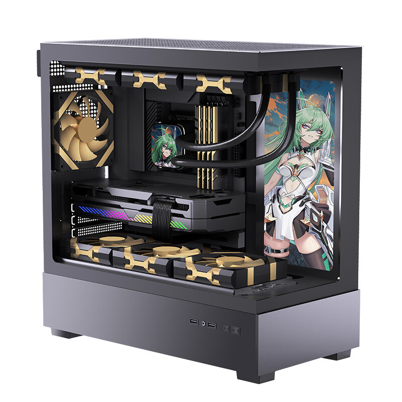 Golden Field | White Transparent M-ATX Computer Case ราคา 2,092 บาท*ส่งฟรี