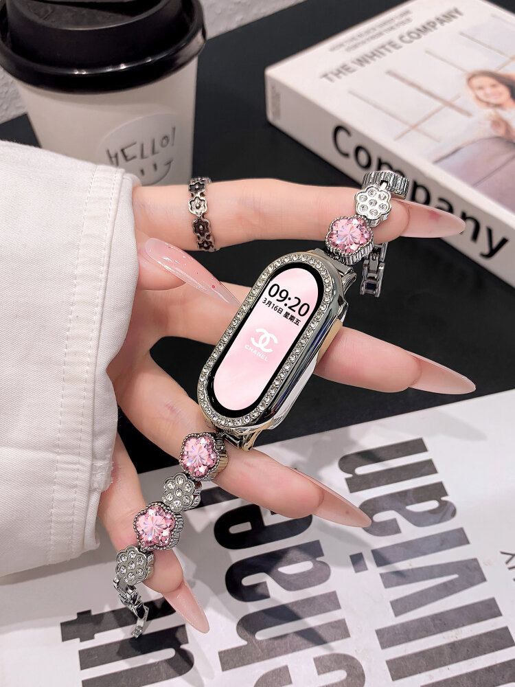 Uhada | Luxury Metal Sparkling Star-Studded Bracelet for Smart Band ราคา 271 บาท*ส่งฟรี