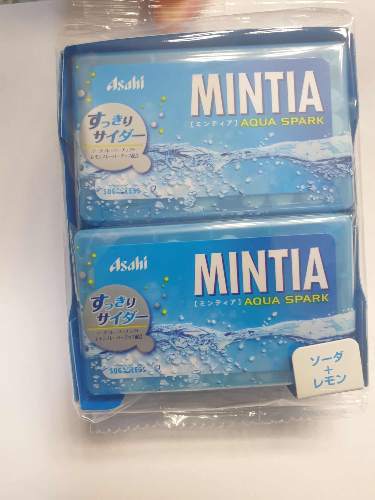 (แพ็ก10ชิ้น) Asahi mintia Aqua Spark (bbf.2/2022) เม็ดอม ลูกอม