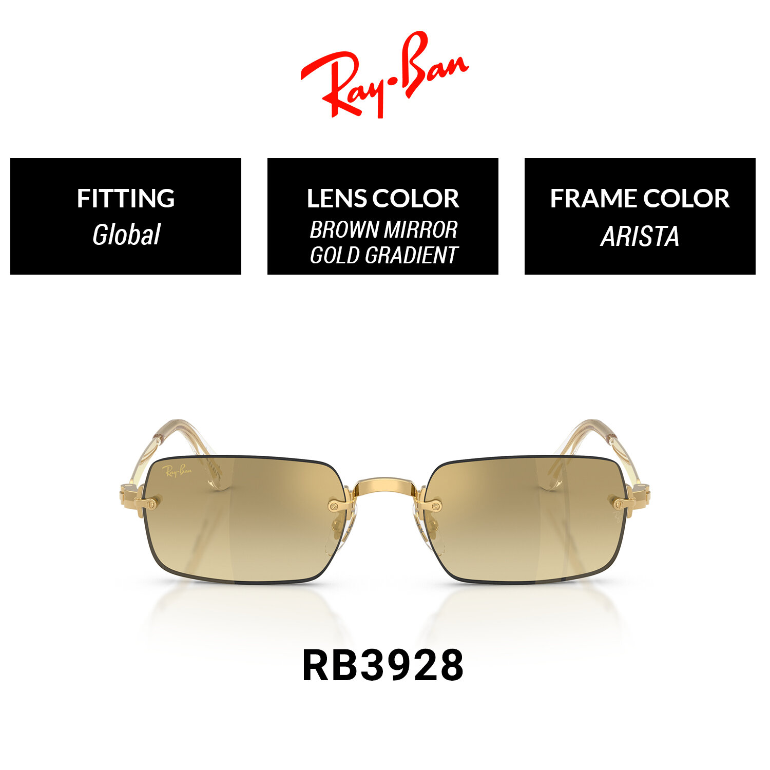 Ray-Ban 0Rb3928 001/7I54 ราคา 8,850 บาท*ส่งฟรี