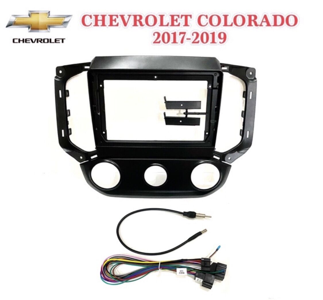 หน้ากาก CHEVROLET COLORADO 2017 - 2019 แอร์หมุน สำหรับ จอ 9นิ่ว พร้อม ...