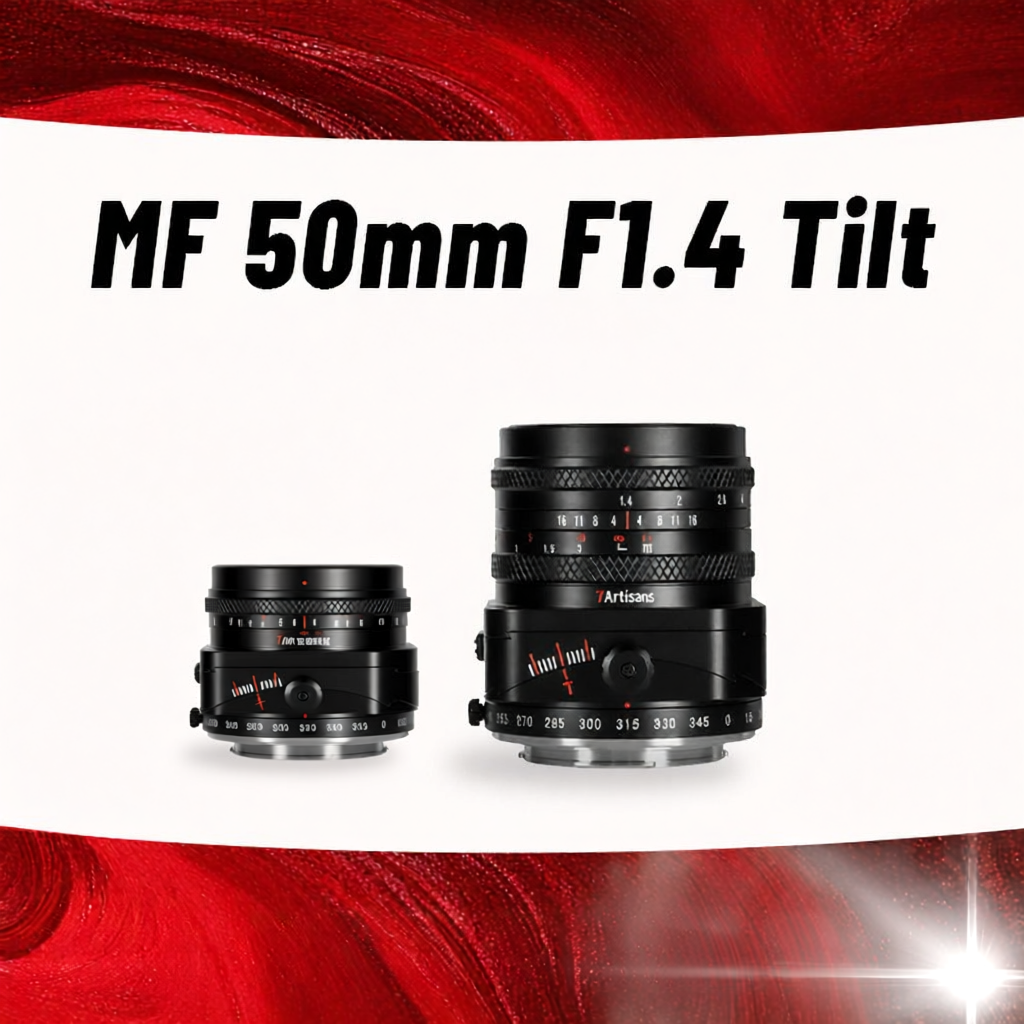 NiYi | Shift Tilt Lens 50mm F1.4 for E/FX/M43 Cameras ราคา 6,775 บาท*ส่งฟรี