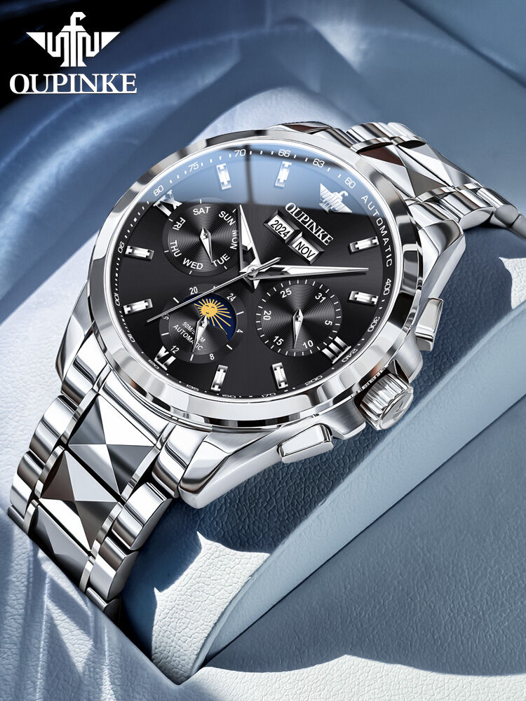 OLEVS | Business Automatic Moon Phase Men's Mechanical Watch ราคา 12,848 บาท*ส่งฟรี