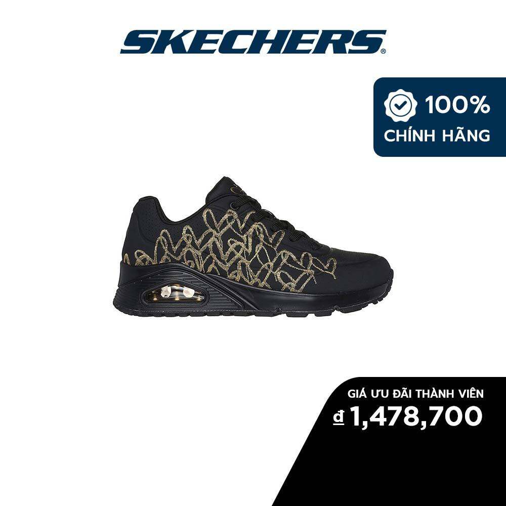 Skechers Nữ Giày Thể Thao Thường Ngày JGoldcrown SKECHERS Street Uno Golden Heart Air-Cooled Memory Foam - 177975-BKGD