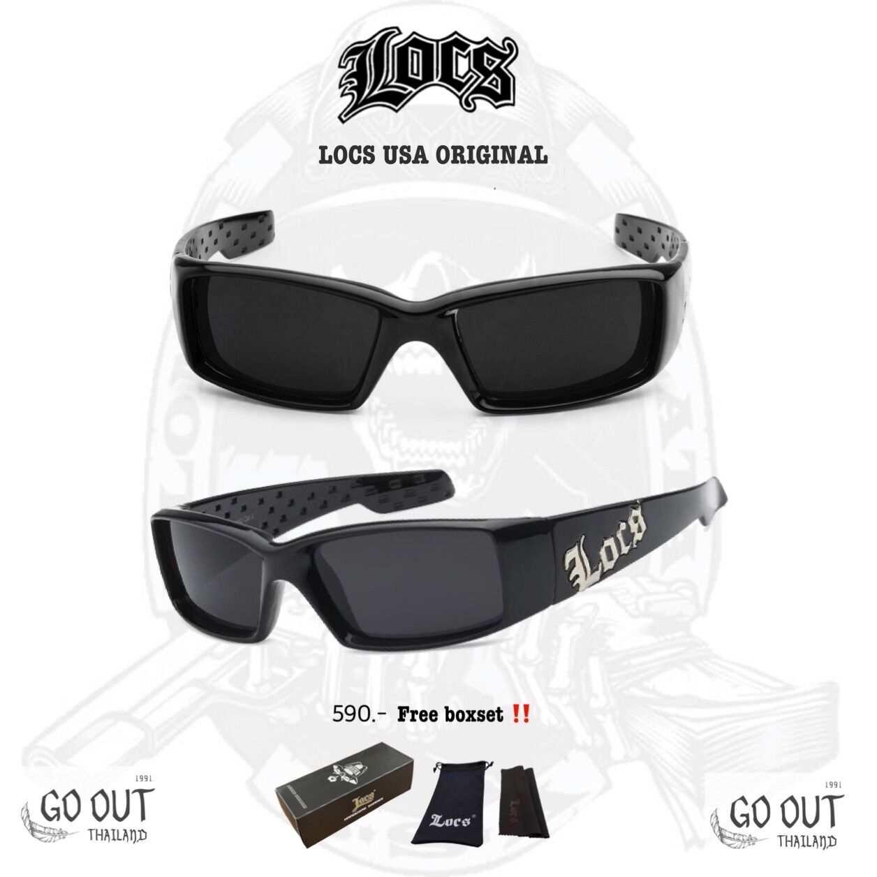ลดราคา‼️แว่น locs sunglasses ของแท้ 100% รุ่น OG (ส่งในไทย 1-2 วันได้รับ) **ระวังสินค้าปลอม ราคา 550 บาท*ส่งฟรี