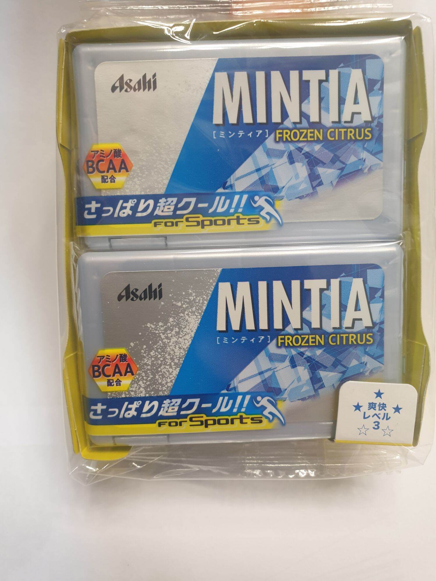 (แพ็ก10ชิ้น) Asahi mintia Frozen Citrus (bbf.2/2022) เม็ดอม ลูกอม