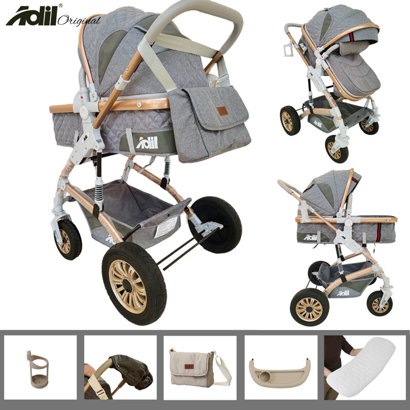 WEIJIA | Lightweight Folding Baby Stroller Multifunctional Adjustable Seat Shock Absorption