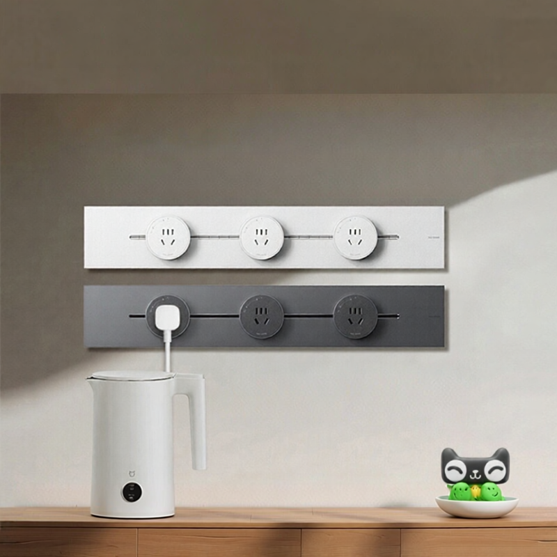 Xiaomi | Ultra-Thin Movable Track Socket Slide Rail Kitchen Living Room Xiaomi Smart Socket APP Control Wi-Fi Connected Home Automation ราคา 2,671 บาท*ส่งฟรี
