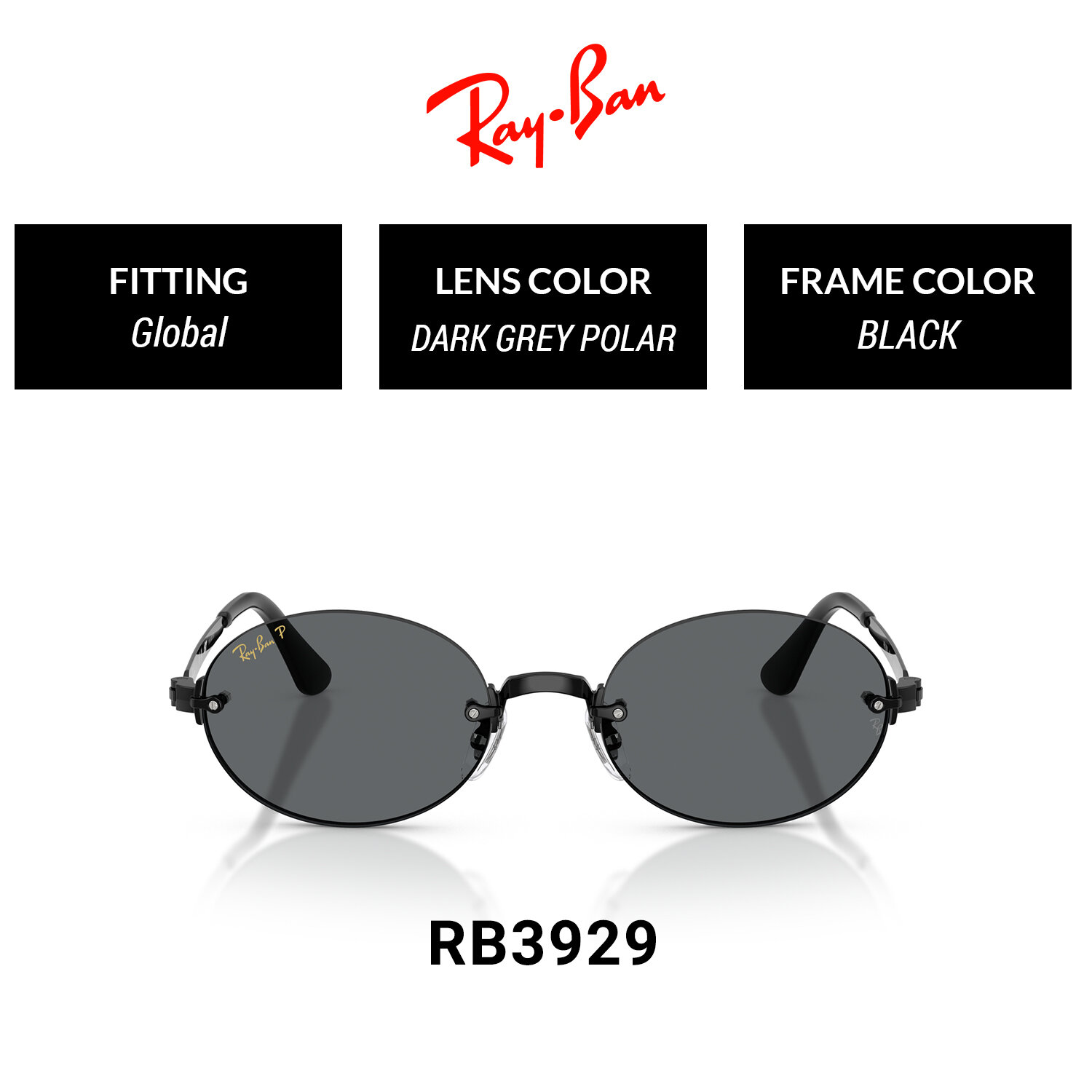 Ray-Ban 0Rb3929 002/8154 ราคา 9,250 บาท*ส่งฟรี