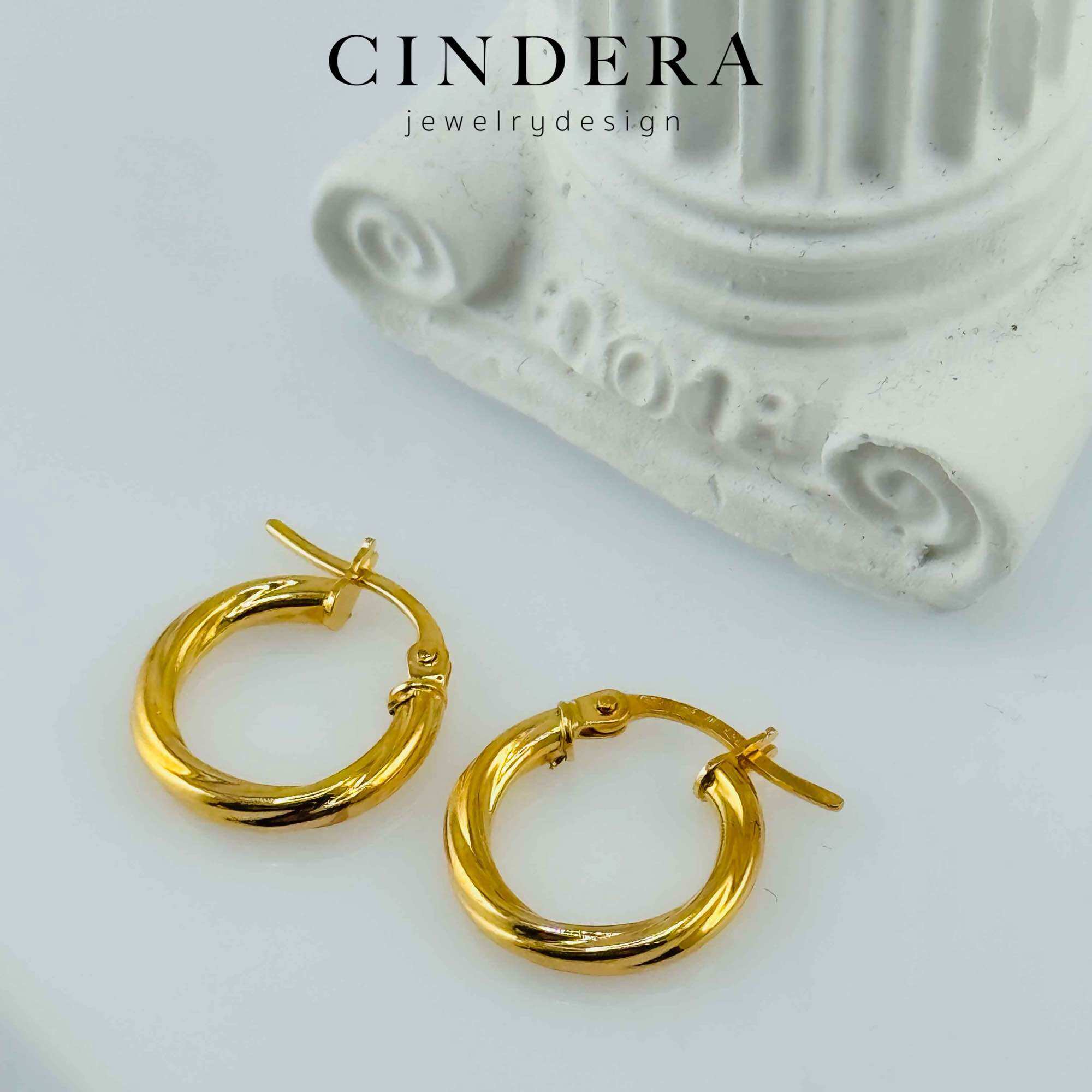 ต่างหู ทองคำแท้ 9K ITALY 375 🇮🇹 ราคา 1,400 บาท*ส่งฟรี