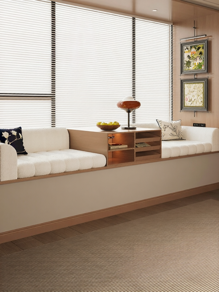 ZISHI | Elegant and Luxurious Cream Style Window Seat Cushion Thickened for Autumn and Winter Customizable ราคา 3,628 บาท*ส่งฟรี