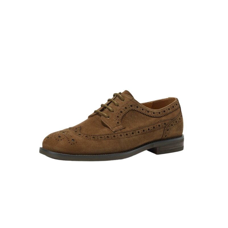 BOERDIQI | Autumn New Women's Brogue Style Lace-Up Leather Shoes ราคา 10,461 บาท*ส่งฟรี