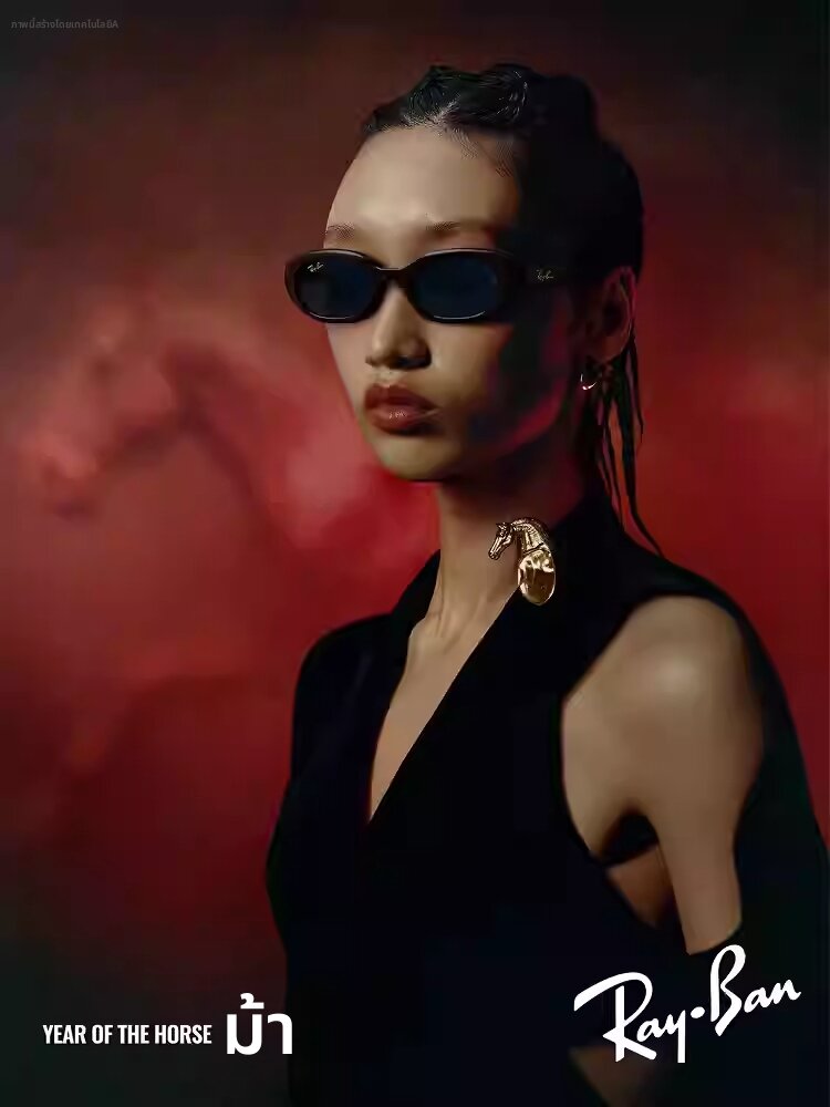 Ray-Ban | Pillow Shape Narrow Frame UV Protection Sunglasses ราคา 8,066 บาท*ส่งฟรี