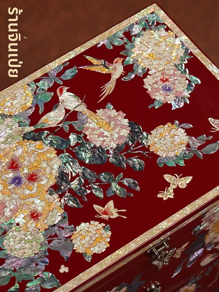 JINBEICHUANSHUO | Wedding Gift Jewelry Box For Bride High-end Storage ราคา 11,189 บาท*ส่งฟรี