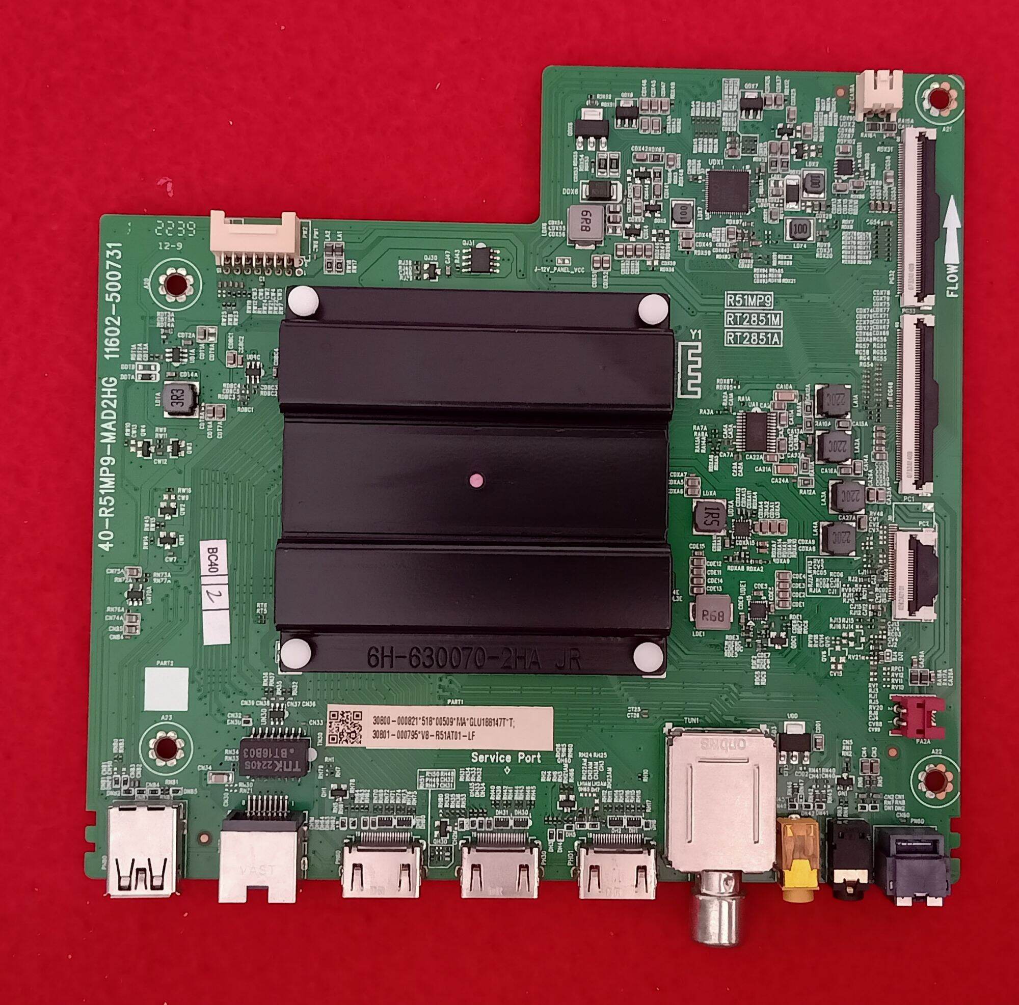 Tcl Motherboard Model 55P635 Passed. 40-R51Mp9-Mad2Hg 11602-500731 100% Genuine, Screen Removed, Working Normally, Tested and Passed. ราคา 1,840 บาท*ส่งฟรี