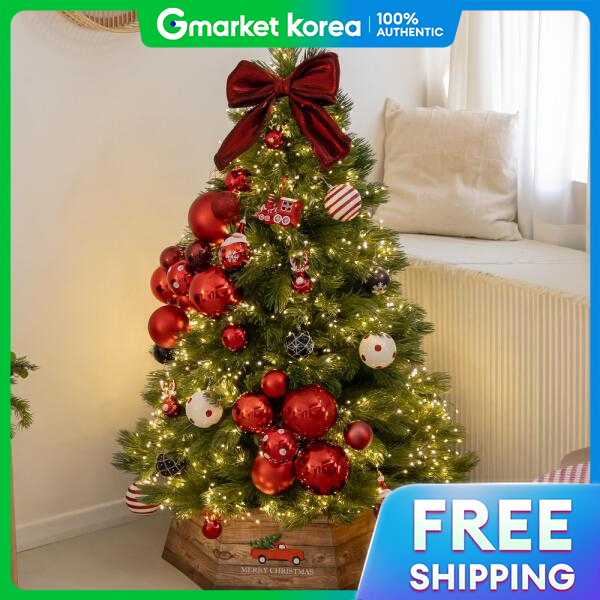 ART BOX | Artbox/Flower Tree Christmas Tree Decoration Full Set Red Big Ball 150cm Double-Sided ราคา 19,905 บาท*ส่งฟรี