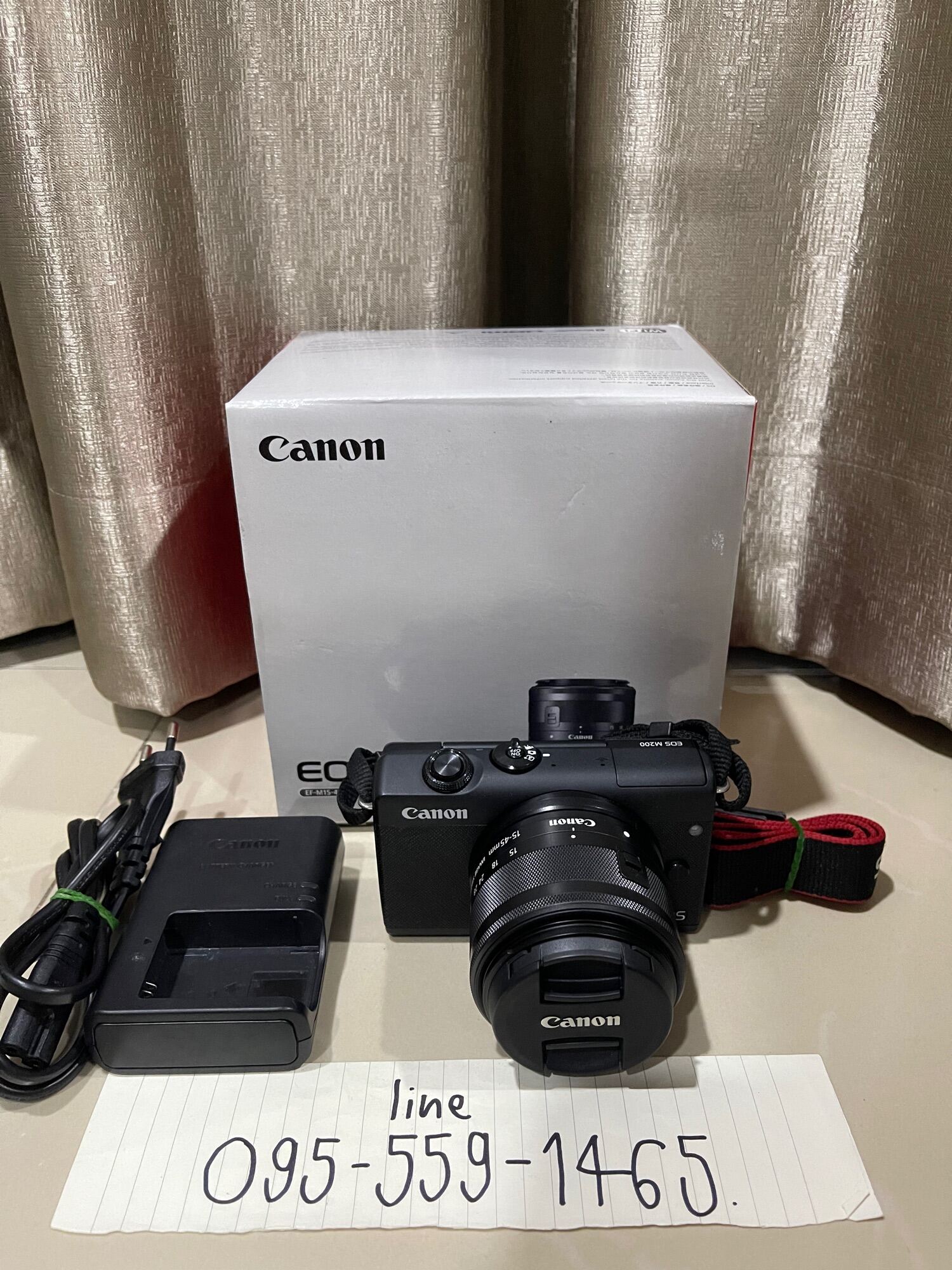 (สินค้ามือ2) กล้อง Canon EOS M200 ติดเลนส์ 1545 stm พร้อมอุปกรณ์ wifi