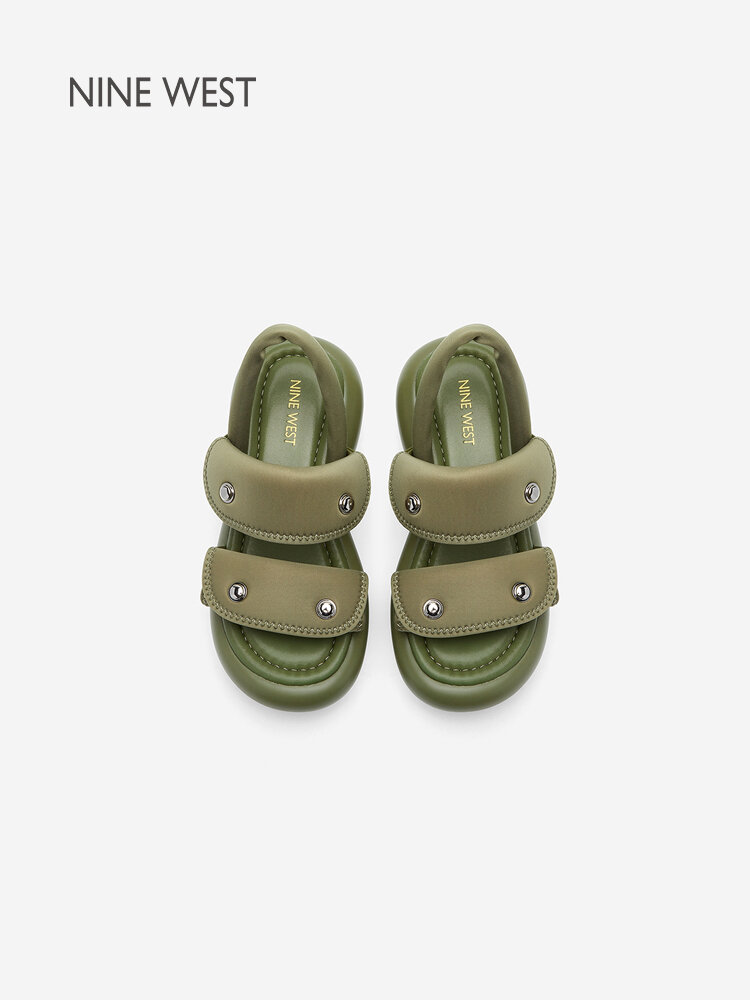 Nine West | Thick Sole Platform Sandals Soft Bottom Increased Height Sporty ราคา 8,210 บาท*ส่งฟรี