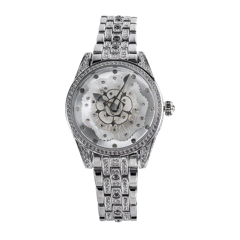 Eternelle | Eternelle Austrian Crystal Quartz Watch Fashion Magazine Style Women's Wristwatch Gold Plated Band Pointer Display 3ATM Waterproof ราคา 21,952 บาท*ส่งฟรี