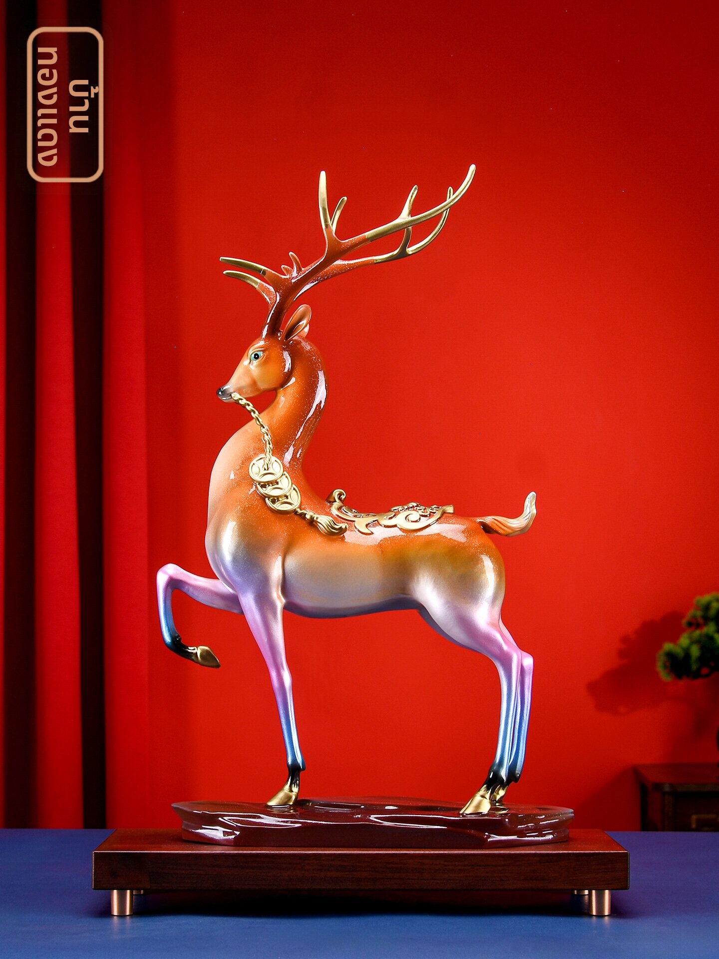 TONGYIJIA | Wealth Attracting Luxury Decor Copper Deer Statue ราคา 9,832 บาท*ส่งฟรี