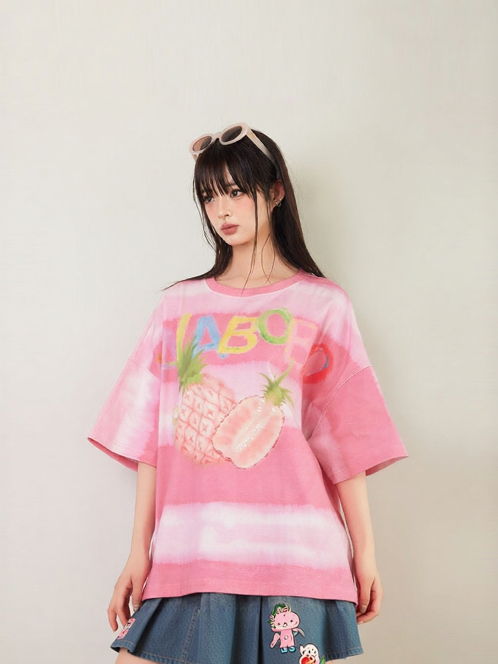 LALABOBO | Original Brand Women's T-Shirt Short Sleeve Gradient Stripes ราคา 5,833 บาท*ส่งฟรี