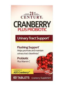 ภาพหน้าปกสินค้า21st century Cranberry plus Probiotics 60 tablets แครนเบอรี่ผสมโปรไบโอติค ที่เกี่ยวข้อง