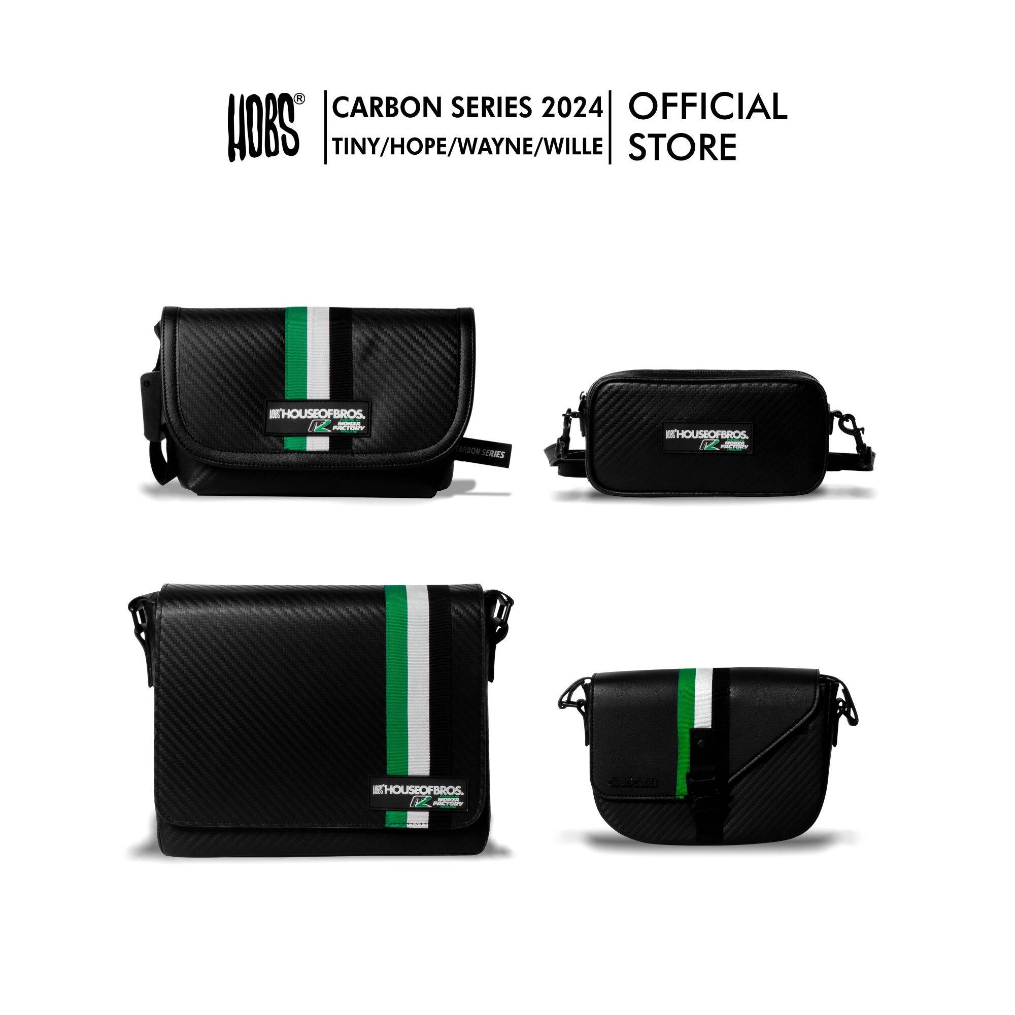 Hobs® | CARBON SERIES 2024 | กระเป๋าสะพายข้าง ลายคาร์บอนเคฟร่า | Hobs x Monza factory Collaboration Limited series ราคา 1,990 บาท*ส่งฟรี
