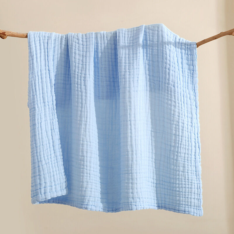 ผ้าเช็ดตัวเด็ก 6 ชั้นทารกผ้าพันคอรับผ้าห่ม 1 PC เด็ก Swaddle Wrap ผ้าปูที่นอน 105*105 ซม.ผ้าฝ้าย Bubble Muslin ผ้าห่ม