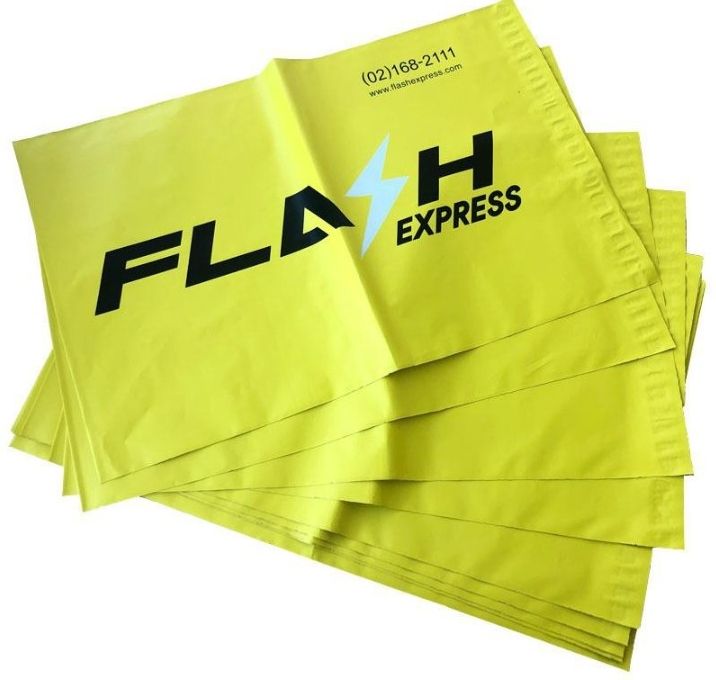 ซองไปรษณีย์ Flash express ถุงพาสติกส่งของ ซองพลาสติก ขนาด A4 แพ็ค 100 ใบ